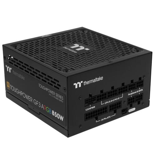 Купить Блок питания Thermaltake Toughpower GF3 ARGB 850W Gold - TT Premium Edition [PS-TPD-0850F4FAGE-1] черный  5455402. Характеристики, отзывы и цены в Донецке