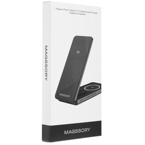 Купить Беспроводное зарядное устройство Magssory Flip черный  9176200. Характеристики, отзывы и цены в Донецке