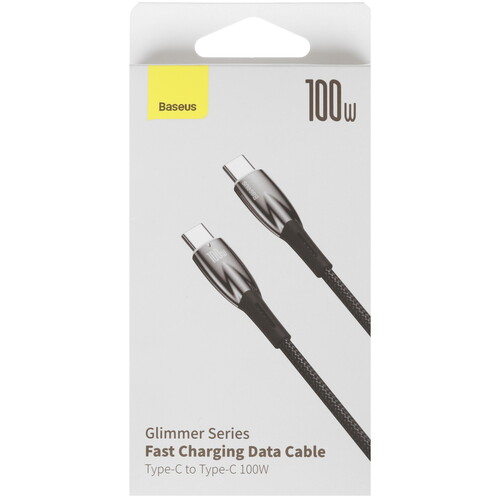 Купить Кабель круглый Baseus USB Type-C - USB Type-C черный 1 м  9167123. Характеристики, отзывы и цены в Донецке
