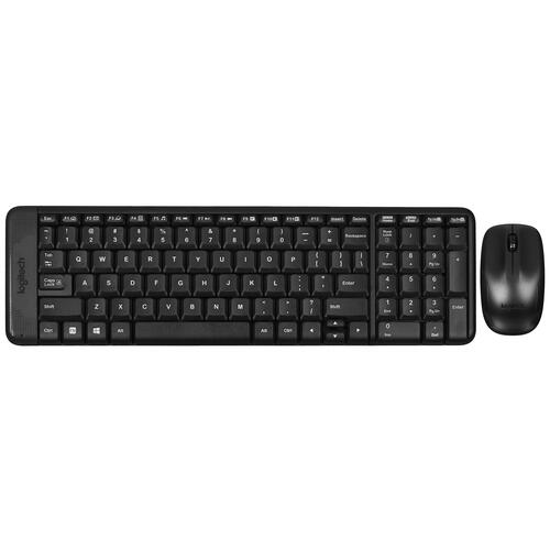 Купить Клавиатура+мышь беспроводная   Logitech MK220 черный  5074593. Характеристики, отзывы и цены в Донецке