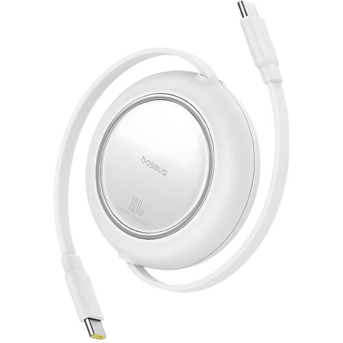 Купить Кабель автосмотка Baseus USB Type-C - USB Type-C белый 2 м  5627799. Характеристики, отзывы и цены в Донецке
