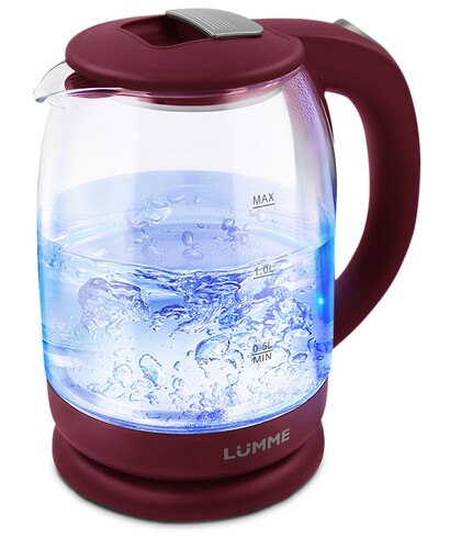 Купить Электрочайник LUMME LU-142 бордовый  8145241. Характеристики, отзывы и цены в Донецке