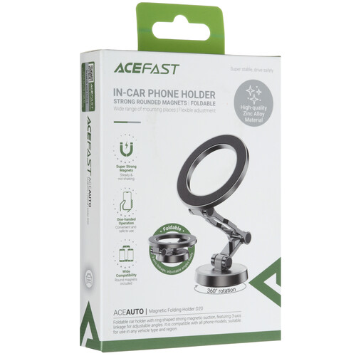 Купить Держатель автомобильный ACEFAST D20 серый  9191305. Характеристики, отзывы и цены в Донецке