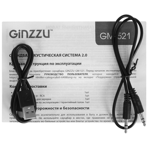 Купить Саундбар GiNZZU GM-521 черный  9235914. Характеристики, отзывы и цены в Донецке