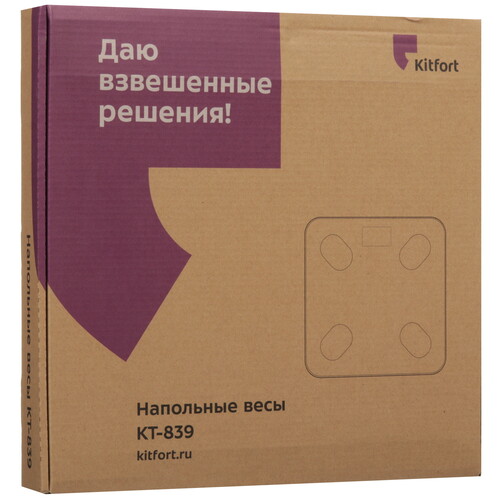 Купить Весы Kitfort КТ-839 белый  9164781. Характеристики, отзывы и цены в Донецке