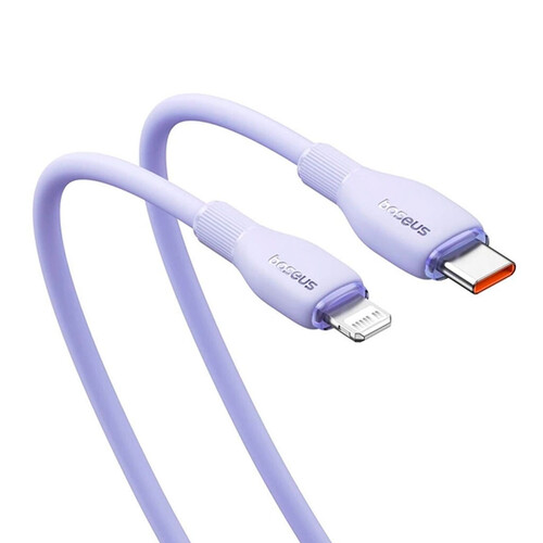 Купить Кабель круглый Baseus Lightning 8-pin - USB Type-C фиолетовый 1.2 м  9260752. Характеристики, отзывы и цены в Донецке