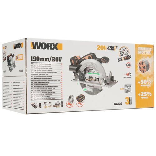 Купить Пила дисковая Worx WX520 PowerShare 20V  5325134. Характеристики, отзывы и цены в Донецке