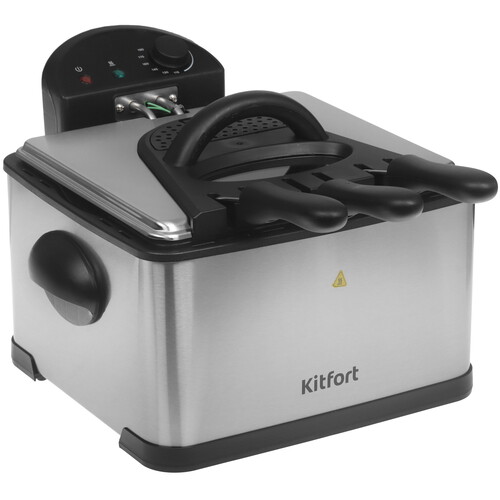 Купить Фритюрница Kitfort КТ-6539 серый  9311837. Характеристики, отзывы и цены в Донецке
