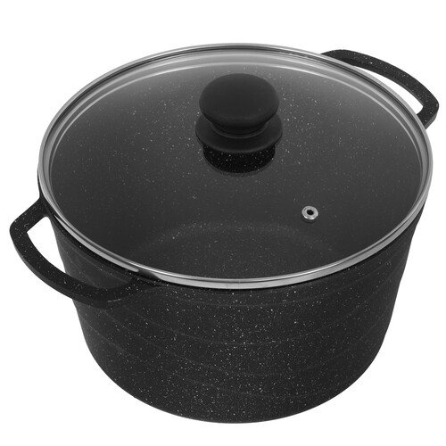 Купить Кастрюля НМП Neva Granite NG6650 5 л 25.2 см черный  9149675. Характеристики, отзывы и цены в Донецке