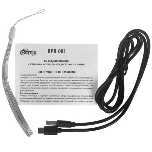 Купить Радиоприемник Ritmix RPR-001 черный  9071563. Характеристики, отзывы и цены в Донецке