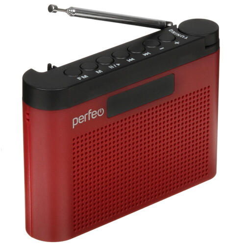 Купить Радиоприемник Perfeo ТАЙГА бордовый  5627926. Характеристики, отзывы и цены в Донецке