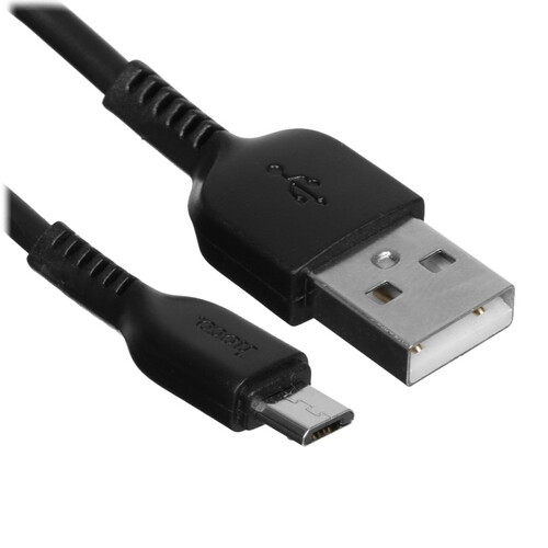 Купить Кабель круглый Hoco micro USB - USB 2.0 Type-A черный 3 м  5470816. Характеристики, отзывы и цены в Донецке