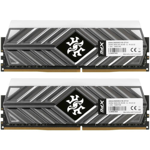 Купить Оперативная память ADATA XPG SPECTRIX D41 RGB [AX4U36008G18I-DT41] 16 ГБ  4847034. Характеристики, отзывы и цены в Донецке