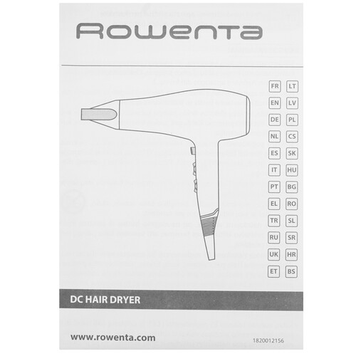 Купить Фен Rowenta Studio Dry Glow CV5820F0 черный  5604225. Характеристики, отзывы и цены в Донецке