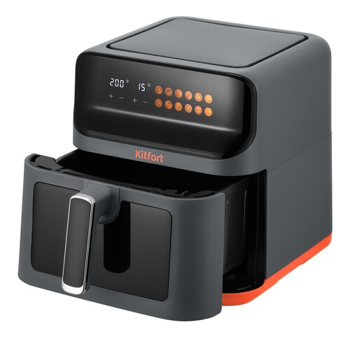 Купить Аэрогриль Kitfort КТ-8107 черный  9231648. Характеристики, отзывы и цены в Донецке