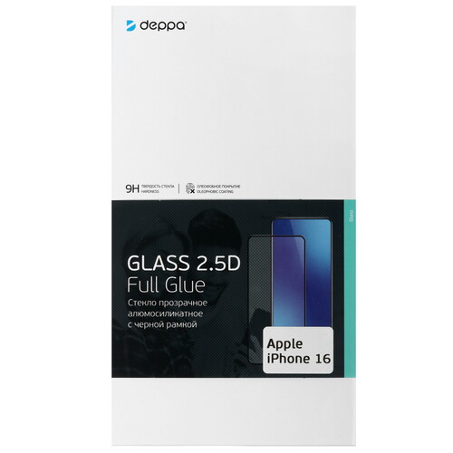 Купить Защитное стекло DEPPA для экрана Apple iPhone 16  5497483. Характеристики, отзывы и цены в Донецке