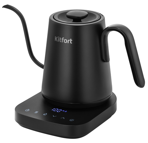 Купить Электрочайник для кофе Kitfort КТ-6761 черный  9242928. Характеристики, отзывы и цены в Донецке
