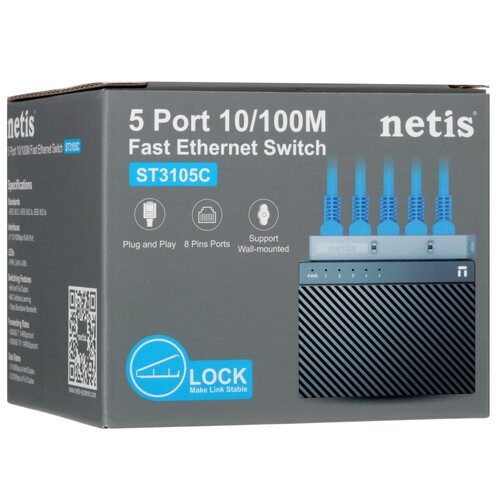 Купить Коммутатор NETIS ST3105C  5474180. Характеристики, отзывы и цены в Донецке