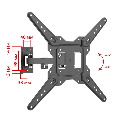 Купить Кронштейн для ТВ UNITEKI SNM1503 черный  9298803. Характеристики, отзывы и цены в Донецке