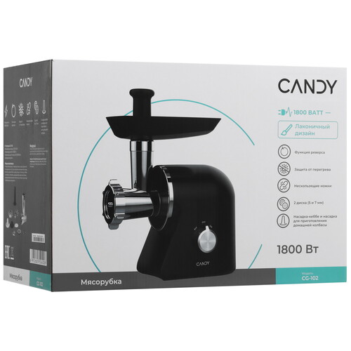 Купить Мясорубка электрическая Candy CG-102 черный  5610230. Характеристики, отзывы и цены в Донецке
