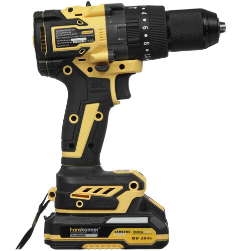 Купить Дрель-шуруповерт Hanskonner HCD20165PRO 1BatterySystem 18V  5452207. Характеристики, отзывы и цены в Донецке