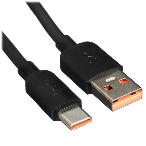 Купить Кабель круглый Hoco USB Type-C - USB 2.0 Type-A черный 1 м  5475047. Характеристики, отзывы и цены в Донецке