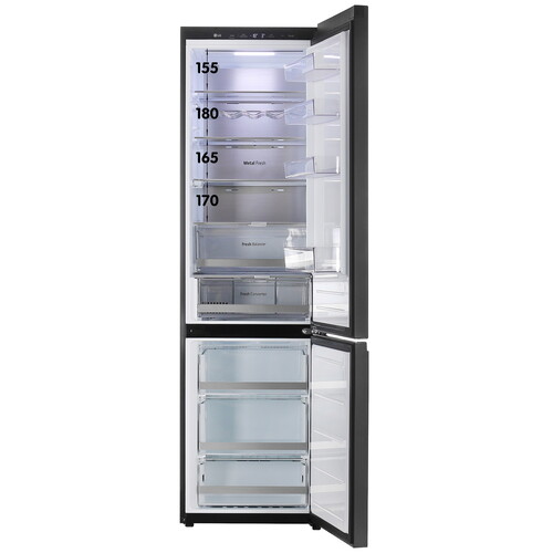 Купить Холодильник с морозильником  LG GC-B509QK9M черный  5451482. Характеристики, отзывы и цены в Донецке