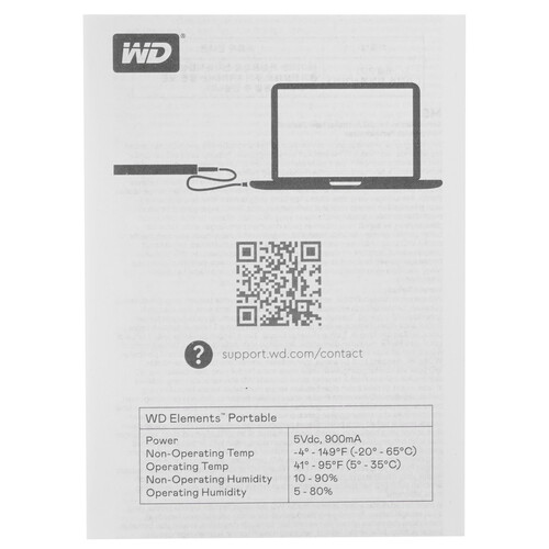 Купить 5 ТБ Внешний HDD WD Elements Portable  5433300. Характеристики, отзывы и цены в Донецке
