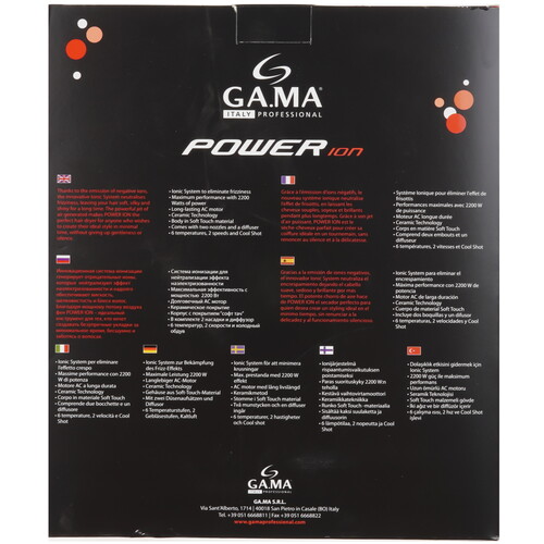 Купить Фен GА.МА POWER ION черный  1099457. Характеристики, отзывы и цены в Донецке