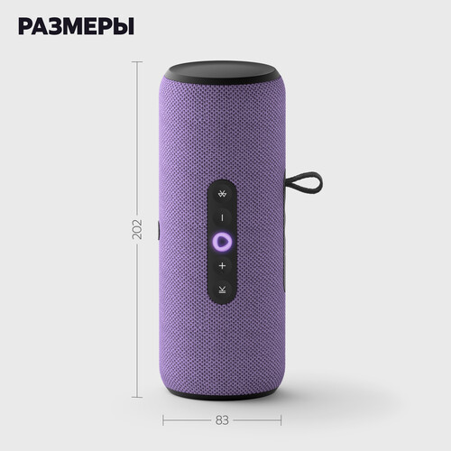 Купить Умная портативная колонка Яндекс Станция Стрит, фиолетовый  5635900. Характеристики, отзывы и цены в Донецке
