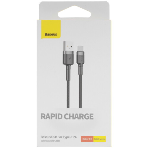 Купить Кабель круглый Baseus USB Type-C - USB 2.0 Type-A черный 3 м  9167109. Характеристики, отзывы и цены в Донецке