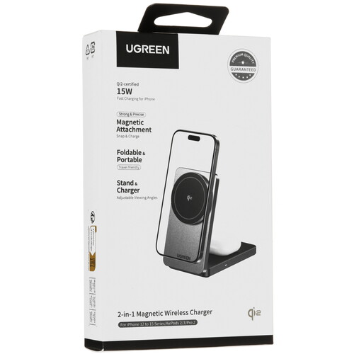 Купить Беспроводное зарядное устройство Ugreen W706 серый  9252768. Характеристики, отзывы и цены в Донецке