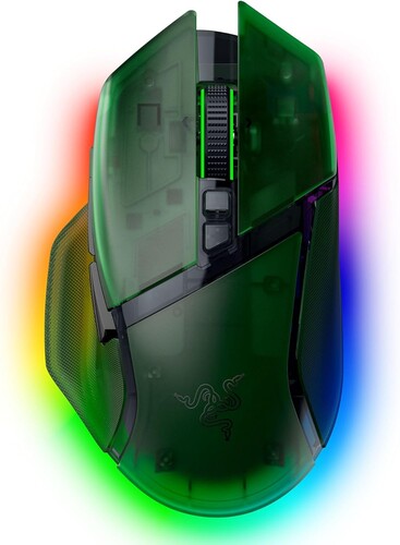 Купить Мышь беспроводная/проводная Razer Basilisk V3 Pro 35K - Phantom Green Ed.  5632010. Характеристики, отзывы и цены в Донецке