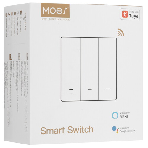Купить Умный выключатель MOES ZigBee Smart Push Button Light Switch  5608702. Характеристики, отзывы и цены в Донецке