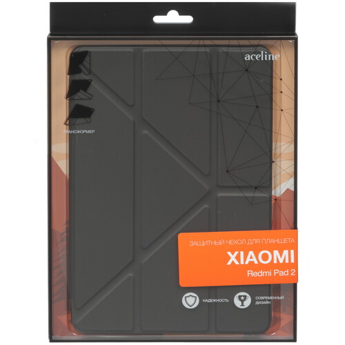 Купить Чехол-книжка Aceline Origami для Xiaomi REDMI Pad 2 черный  9271780. Характеристики, отзывы и цены в Донецке