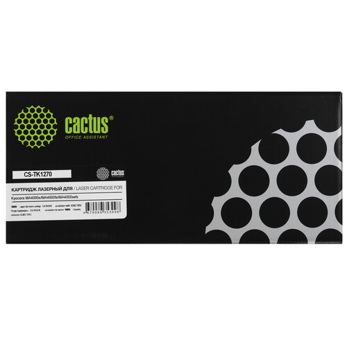 Купить Картридж лазерный Cactus CS-TK1270 черный, с чипом  9276064. Характеристики, отзывы и цены в Донецке