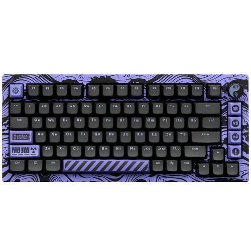 Купить Клавиатура проводная Дарк проджект x AKKO 5075S Purple [DP-KD-5075-GSP]  5462343. Характеристики, отзывы и цены в Донецке