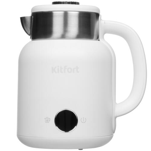 Купить Электрочайник Kitfort КТ-6196-2 белый  9961913. Характеристики, отзывы и цены в Донецке