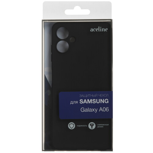 Купить Накладка  Aceline Fresh для Samsung Galaxy A06 черный  5490696. Характеристики, отзывы и цены в Донецке