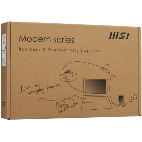 Купить 15.6" Ноутбук MSI Modern 15 B7M-245XRU черный  5418559. Характеристики, отзывы и цены в Донецке