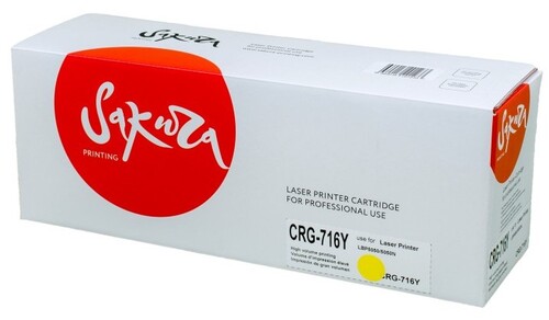 Купить Картридж лазерный SAKURA CRG716Y/CB542A желтый, с чипом  5363600. Характеристики, отзывы и цены в Донецке
