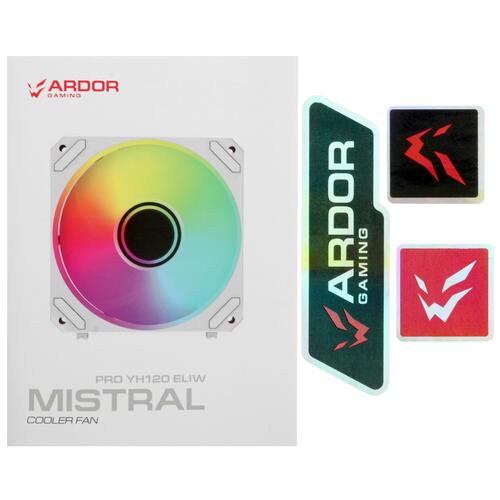 Купить Комплект вентиляторов ARDOR GAMING Mistral PRO YH120 ELIW ARGB  белый  5437416. Характеристики, отзывы и цены в Донецке