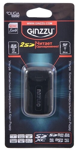 Купить Кард-ридер GiNZZU GR-422B  0134260. Характеристики, отзывы и цены в Донецке