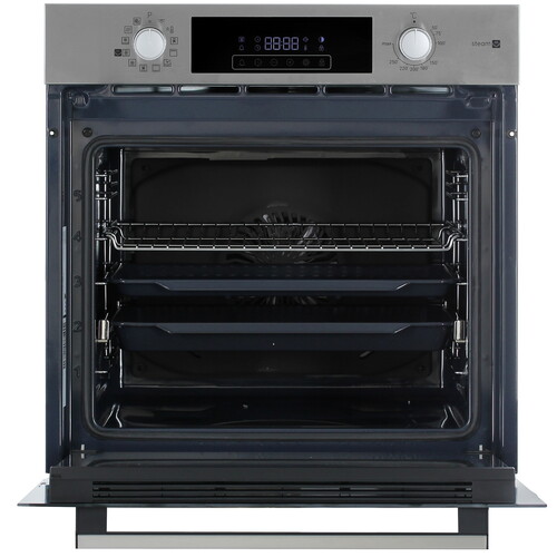 Купить Электрический духовой шкаф Hotpoint HSTF 1231 JSAH IX серебристый  9231960. Характеристики, отзывы и цены в Донецке