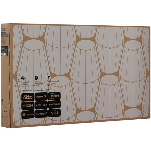 Купить 43" (109 см) Телевизор Sber SDX-43F3111 черный  9300213. Характеристики, отзывы и цены в Донецке