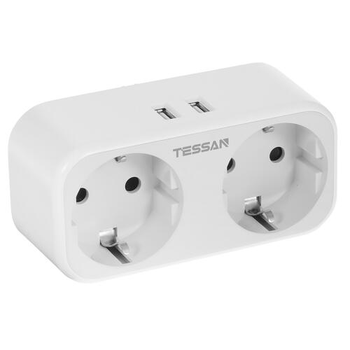 Купить Адаптер питания Tessan TS-321-DE серый  5366308. Характеристики, отзывы и цены в Донецке