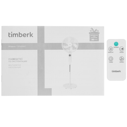 Купить Вентилятор Timberk T-SF1608RC  белый  9223683. Характеристики, отзывы и цены в Донецке