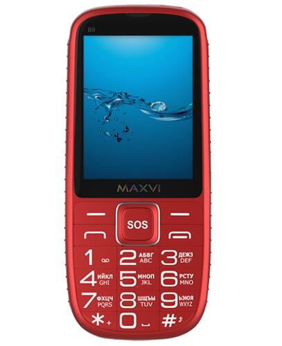 Купить Сотовый телефон Maxvi B9 красный  4714229. Характеристики, отзывы и цены в Донецке