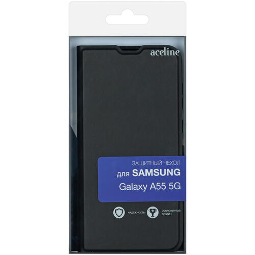 Купить Чехол-книжка  Aceline Kors для Samsung Galaxy A55 черный  5442633. Характеристики, отзывы и цены в Донецке