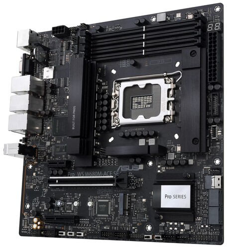 Купить Материнская плата ASUS Pro WS W680M-ACE SE  5448609. Характеристики, отзывы и цены в Донецке